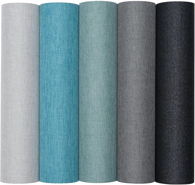 10pcs Book Cloth, Fabric Surface and Paper Backed - Image 4