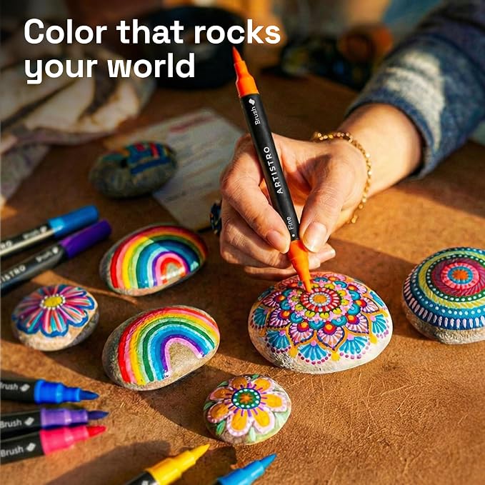 ARTISTRO 24 Rock Acrylic Paint Markers - Image 2