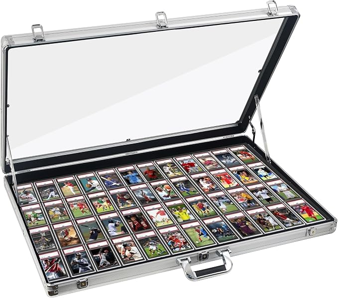 Card Display Case Aluminum Trade Show Display Case Large Portable Trading - Image 7