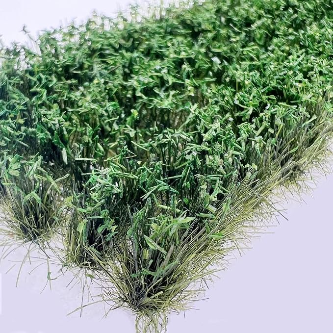 Woohome 280 PCS Static Grass Tuft Tea Model Grass Tufts 2 Color Artificial - Image 6