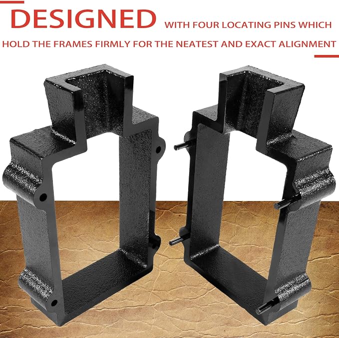 2-Part Cast Iron Flask Mold Frame - Image 4