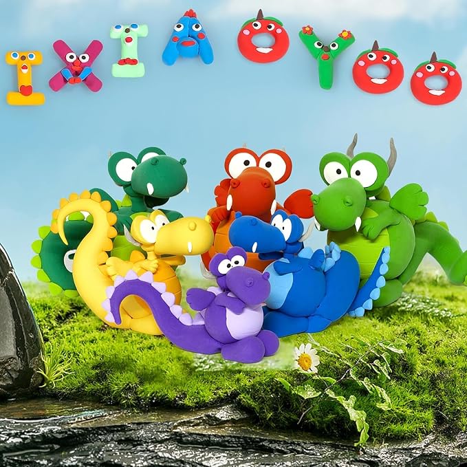 Ixiaoyoo Air Dry Clay, 50 Colors Foam Modeling Clay - Image 9