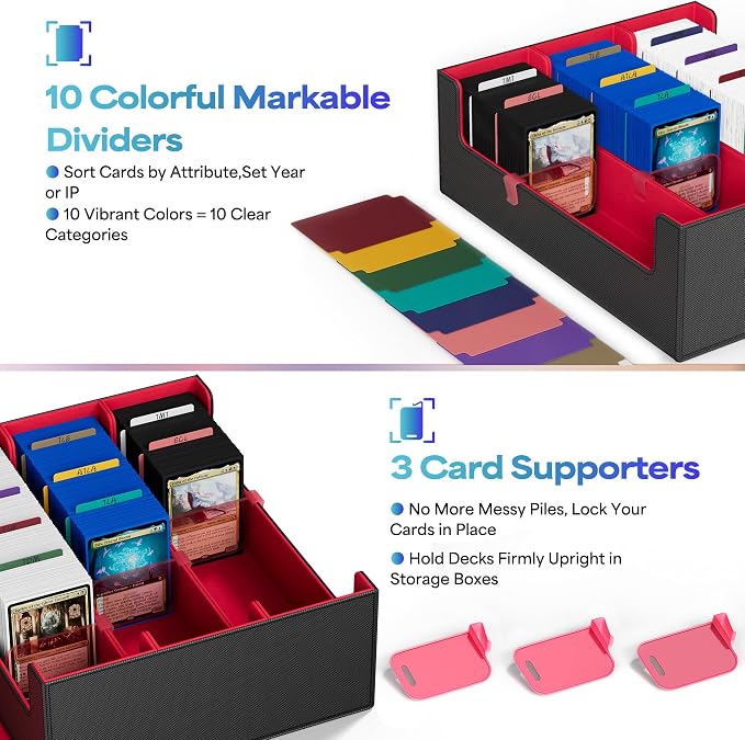 UAONO Trading Card Storage Box, Holds 1800 Sleeved Cards - Image 4