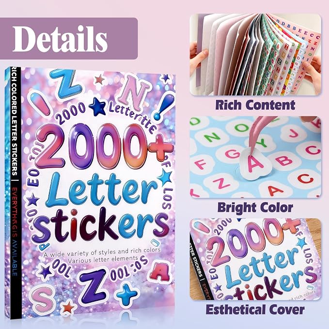 Tmtains 2000+ Pcs Letter Stickers - Image 5