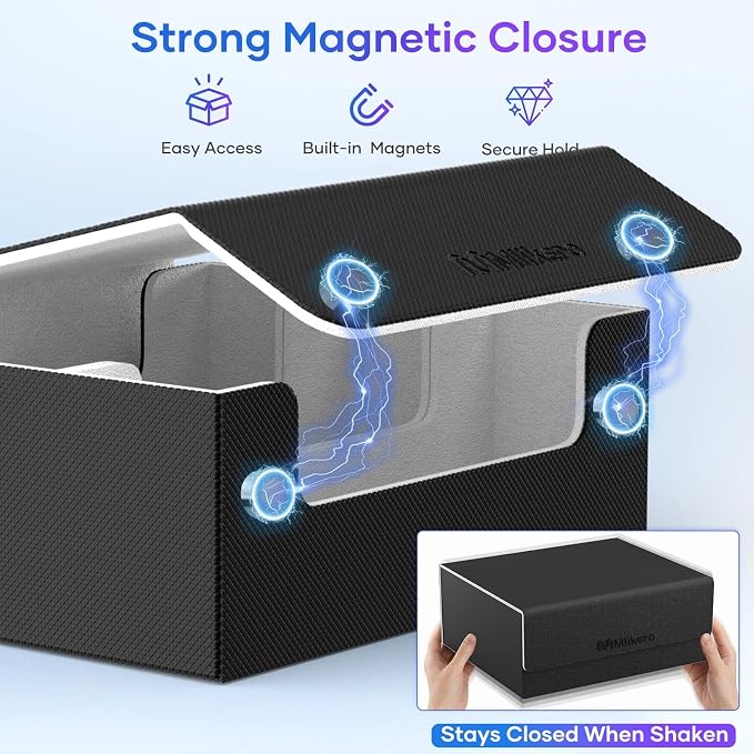 Mlikero Card Deck Case for Trading Cards 1800+, Trading Card Storage Box Fits - Image 5