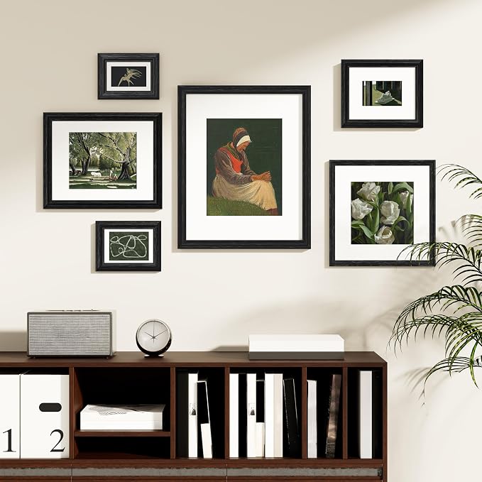 Vittanly 8.5x11 Picture Frames Set of 2, Ornate Vintage Photo Frame - Image 2