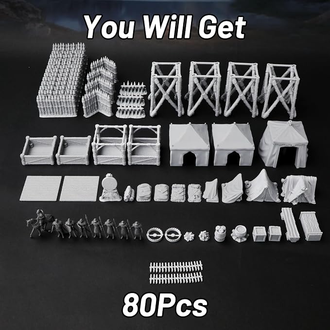 AUSPDICE AF676 Medieval Military Camp RPG Terrain Set - Image 5