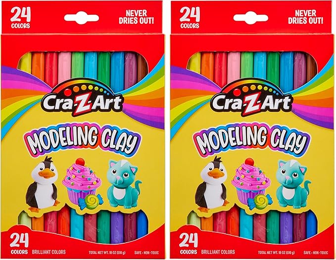 Cra-Z-Art Modeling Clay, 17.5 oz | Pack of 2 | Model 10901 by Cra-Z-Art