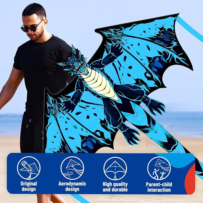 SGftre Complete Kite with Handle, Line & Accessories, Family Outdoor Activities - Image 5
