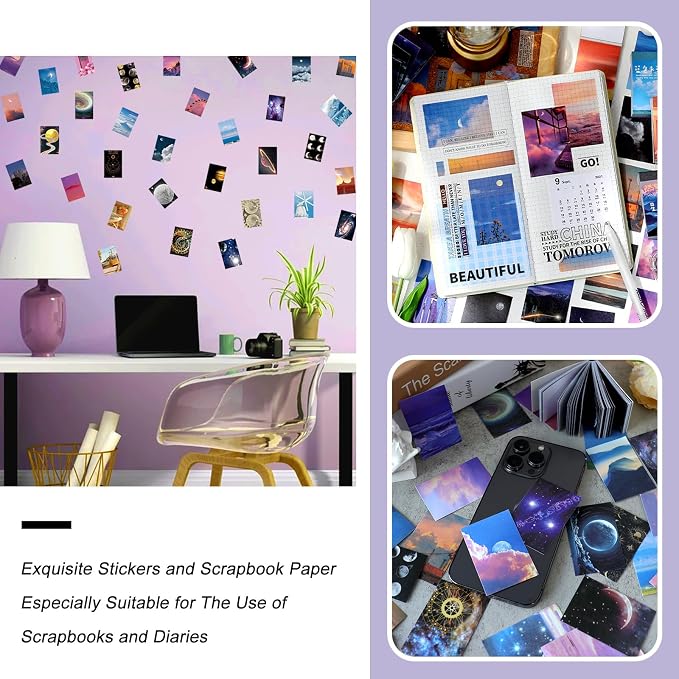600 Pieces Washi Sticker Set, 12 Set Scrapbooking Diary Planner Album Diary - Image 5