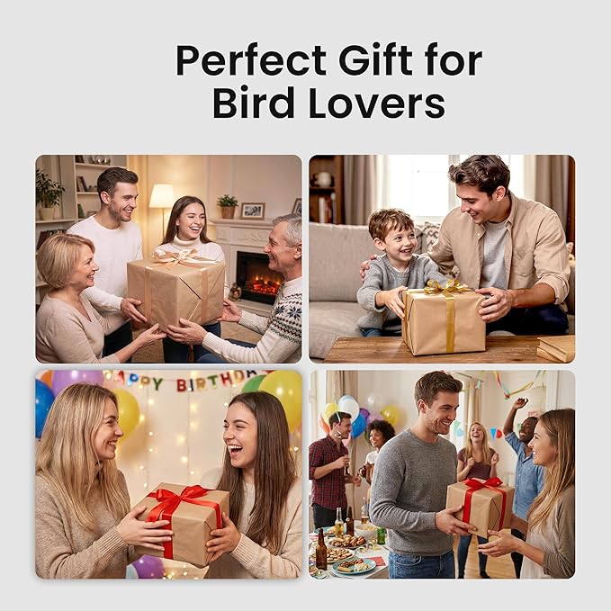 HEAPETS Bird Feeder with Camera Solar Powered, 3K HD Video, AI Bird Recognition - Image 6