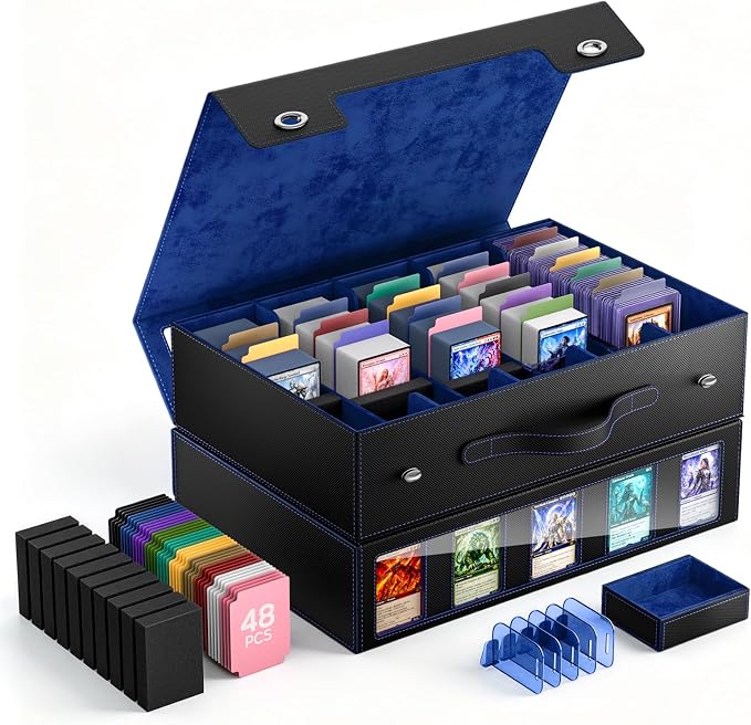 MoKo Trading Card Storage Box for MTG, 3900+Capacity, Top Loaders Organizer Case by MoKo
