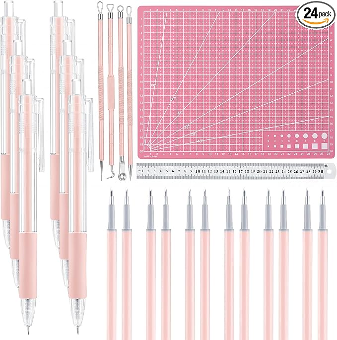 24 Pcs Craft Knife Pen Set, 6 Craft Knives by Lanties