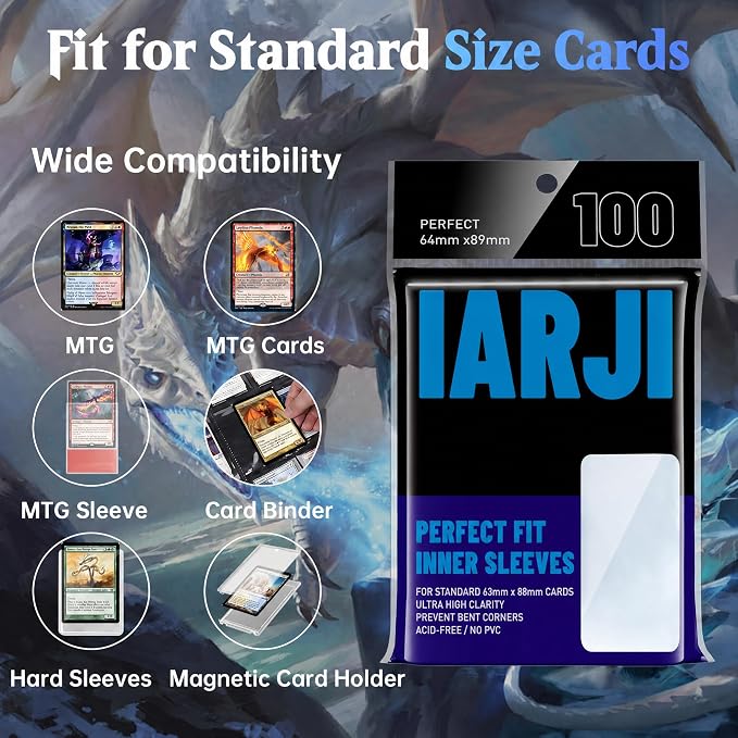 10000 Counts Perfect Fit Card Sleeves, Exact Fit Card Sleeve, Inner Sleeves - Image 3