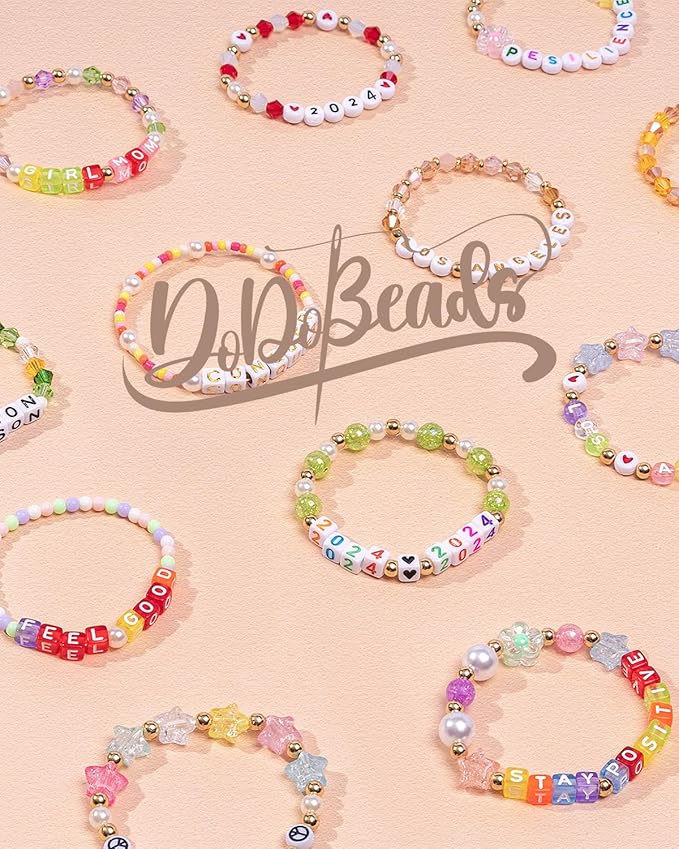 DodoBeads 1650 Pcs Gold Letter Beads - Image 5