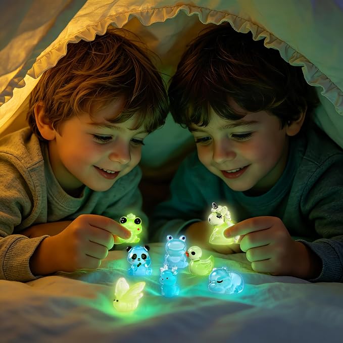 64PCS Luminous Mini Resin Animals Bulk, 64 Styles Glow in The Dark Tiny Little - Image 7