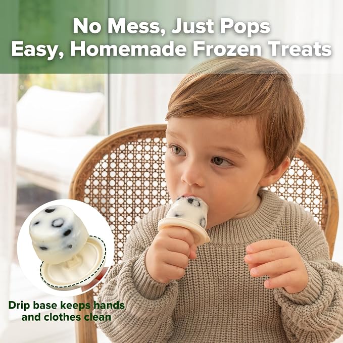 haakaa Silicone Popsicle Molds for Kids, Collapsible Ice Pop Molds - Image 2