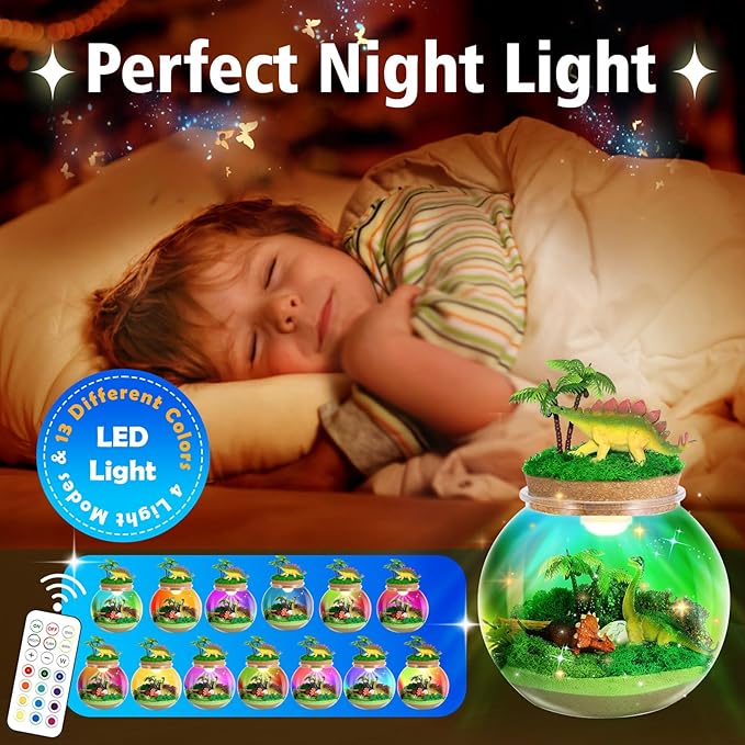 Dinosaur Light-Up Terrarium Kit - Image 2