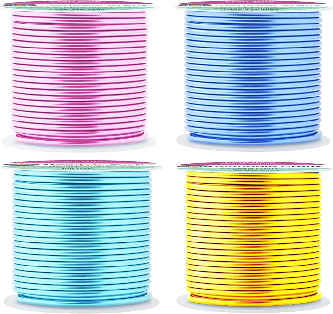 Mandala Crafts 13 Gauge Pastel Anodized Aluminum Craft Wire, 240 FT | Colored - Image 2