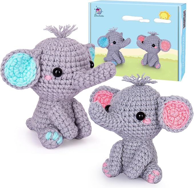 Crochet Kit for Beginner, Upgraded Easy Yarn Crochet Starter Kit w Step-by-Step by Crochetta