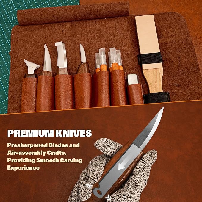 Wood Carving Kit, Wood Whittling Knife Kit - Image 5