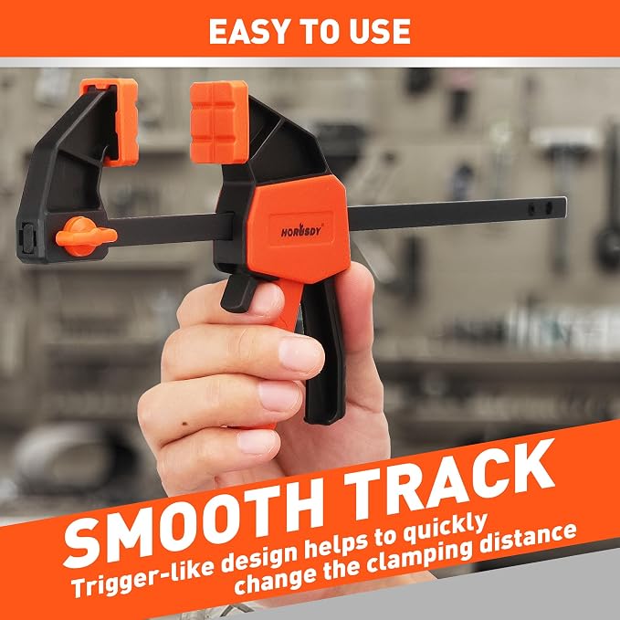 HORUSDY 8-Pack Bar Clamp Set, Spring Clamp - Image 6