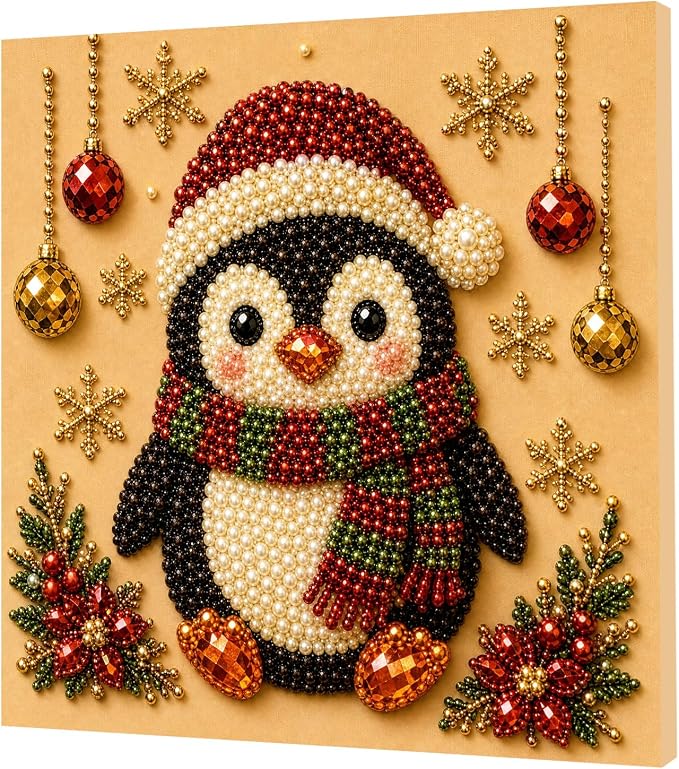POETRYDRAW Christmas Decor Wreath Pearl Art Kit - Image 3
