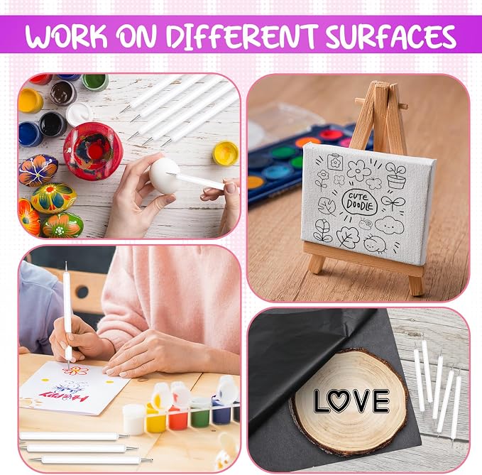 Ashmacdo 20 Pcs Dotting Tools for Painting, Ball Embossing Stylus for Transfer - Image 5