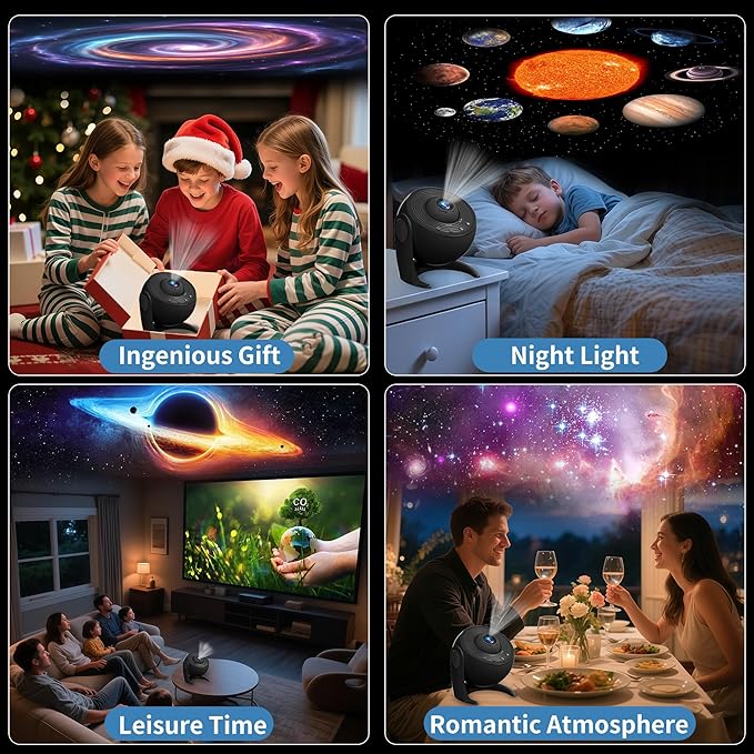 FlyLily Galaxy Projector for Bedroom, 13 in 1 Planetarium Star Projector - Image 6