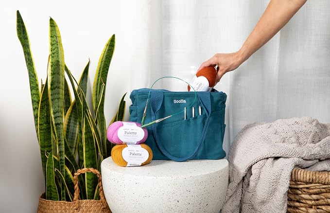 Soolla Studio Bag: Art Supply Storage Organizer & Pottery Tool Bag, Washable - Image 2