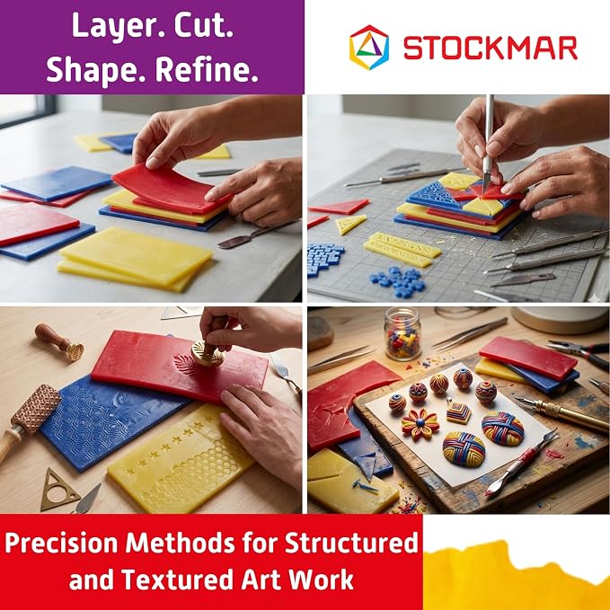 Stockmar Modelling Beeswax Sheets – 3 Assorted Colors of Natural Beeswax - Image 6