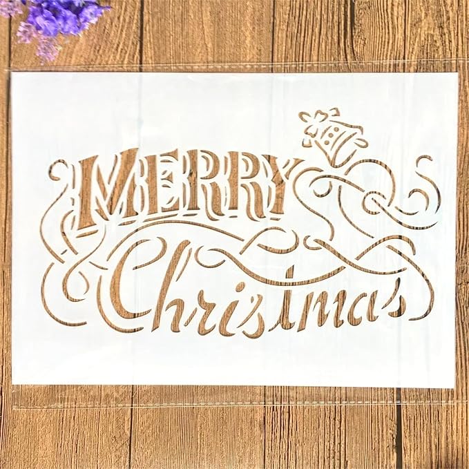 TIAMECH A4 Reusable Merry Christmas Stencil by TIAMECH