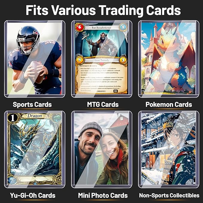 500 Hard Plastic Card Sleeves – 500 Toploads, 35PT Baseball Card Protectors - Image 5