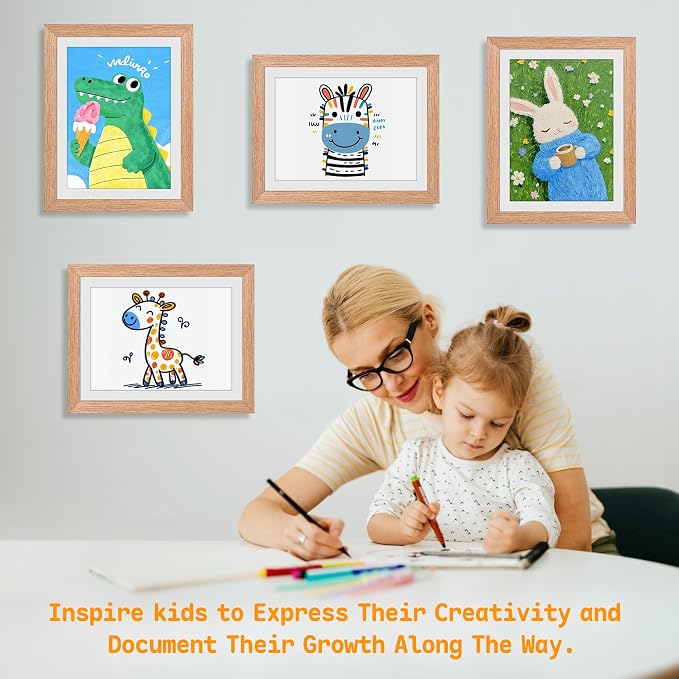 4 Pack Kids Artwork Frames Changeable 10 x 12.5 Inch hildren Art Projects - Image 6