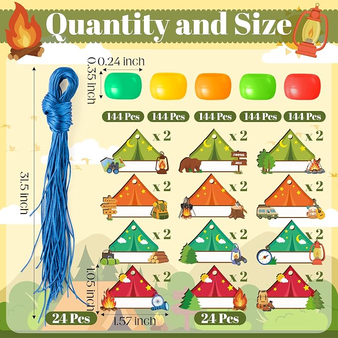 TICIAGA Camping Beaded Necklace Craft - Image 2