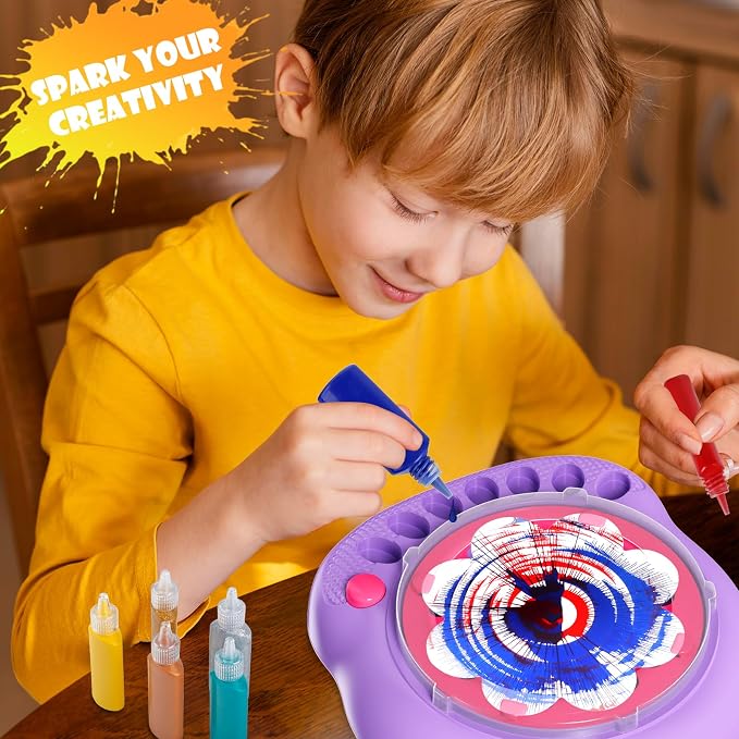 Spin Art Machine for Kids, Paint Spinner Arts & Crafts Kit for Ages 4-12 | - Image 2
