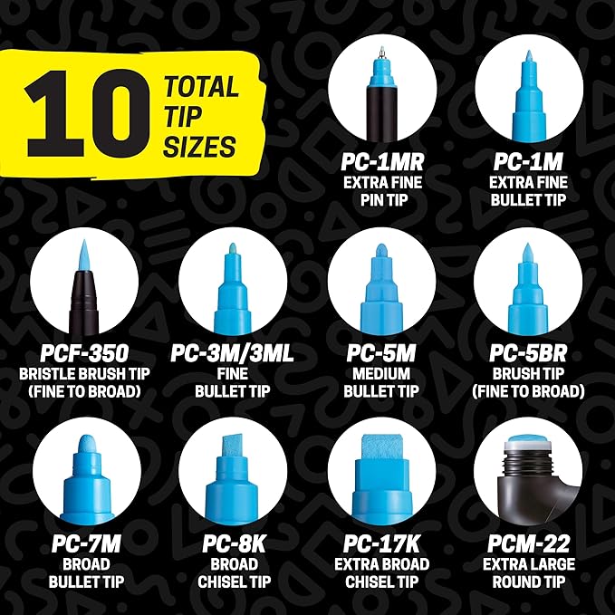 Uni Posca Paint Markers, 3M Fine Point Acrylic Paint Pens - Image 9