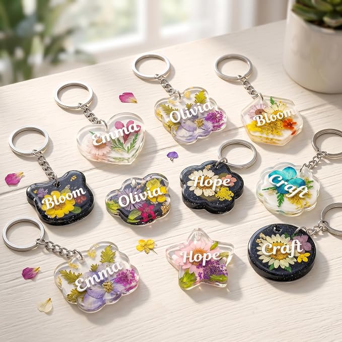 16 Cavities Keychain Silicone Resin Molds - Image 6