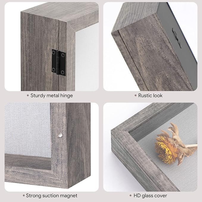 11x11 Shadow Box Frame with Linen Back - Image 2