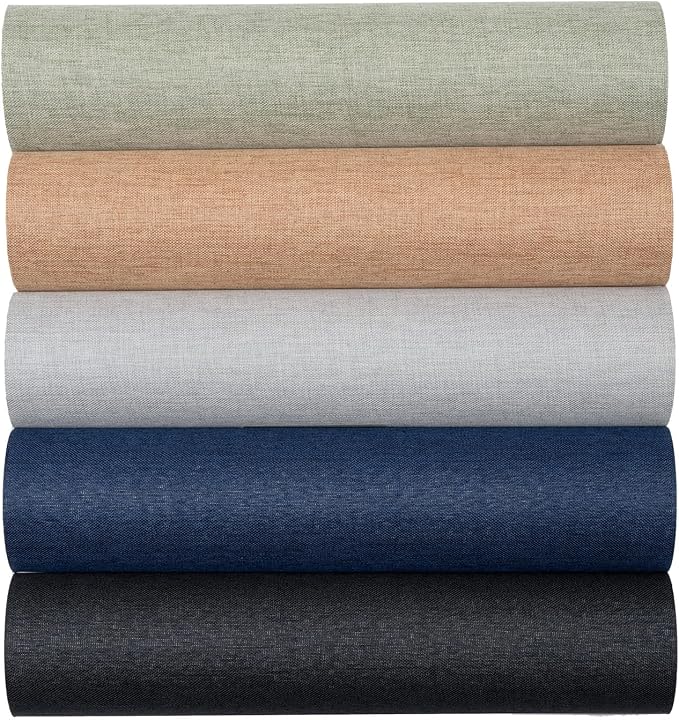 10pcs Book Cloth, Fabric Surface and Paper Backed by Unknown
