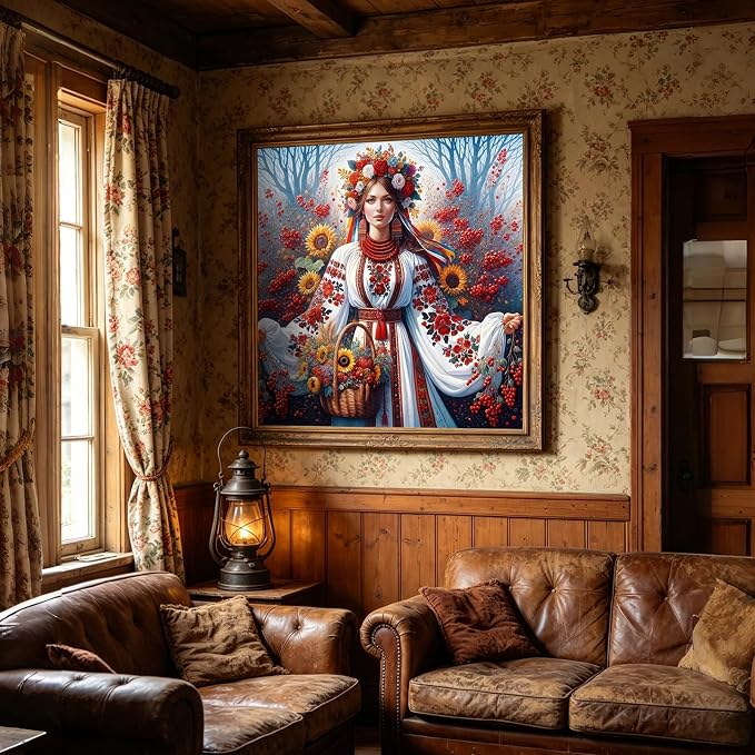 Slavic Woman Diamond Painting Kit - Image 5