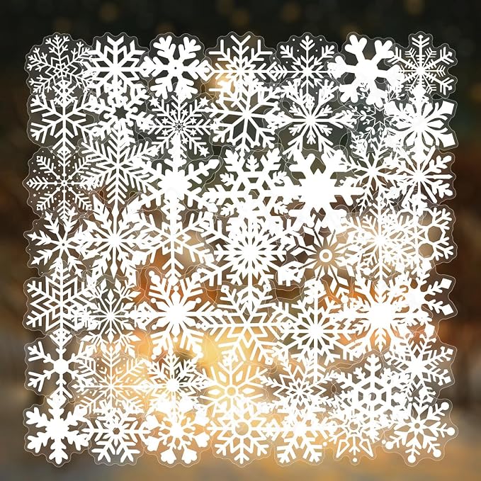50 PCS Snowflake Stickers for Scrapbooking Journaling Junk Journal Scrapbook - Image 6