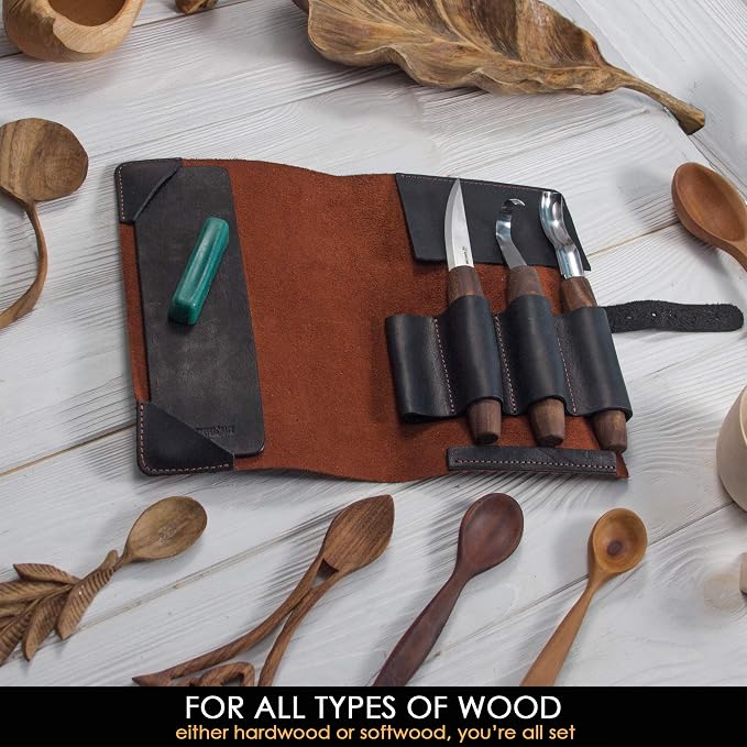 BeaverCraft Wood Spoon Carving Tools Kit S14x Deluxe - Image 8