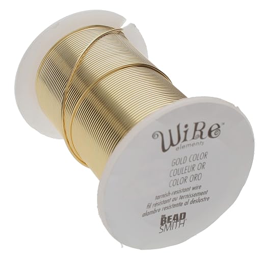 The Beadsmith Wire Elements 30-Gauge Lacquered Tarnish-Resistant Copper Wire by TheBeadsmith