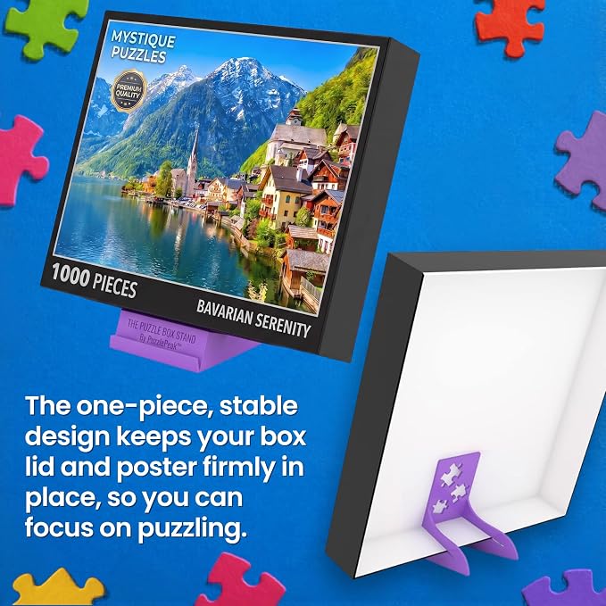 All-in-One Jigsaw Puzzle Box Stand and Puzzle Poster Holder Accessory - Image 5