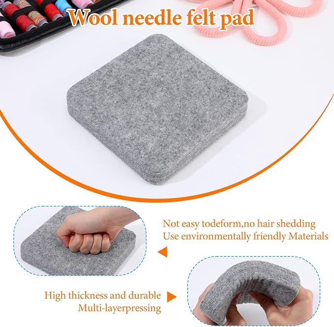 Giloaou 3-Pack Wool Needle Felting Pad, Needled Felting Mat Set - Image 4