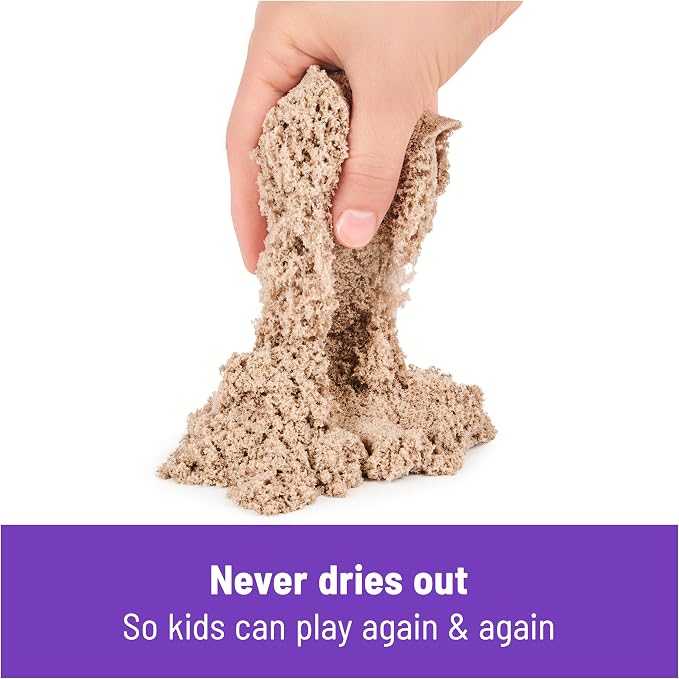 Kinetic Sand Folding Sandbox Set, Moldable Play Sand Sensory Toys, Ages 3+ - Image 5