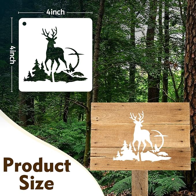 50 PCS Animal Painting Stencils Reusable Animal Stencils - Image 2