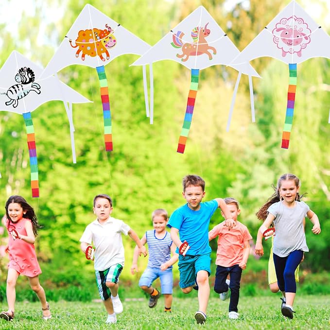Libima 100 DIY Blank Kites for Kids Bulk Large Kite Making Kit Easy to Fly Set - Image 7