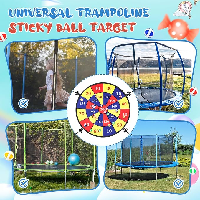 Lunmon 29" Trampoline Dart Board Game Accessories, Trampoline Toss Game - Image 4